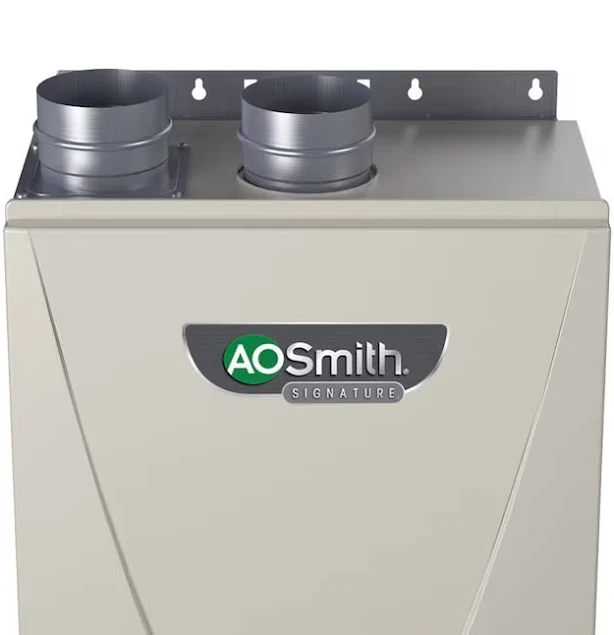 A.O. Smith Signature Premier Tankless Water Heater, Compact, Variable Temperature, Beige, 8GPM, Natural Gas | 190000 BTU/h | 120 V | 15 A A.O. Smith Signature Premier Tankless Water Heater, Compact, Variable Temperature, Beige, 8GPM, Natural Gas | 190000 BTU/h | 120 V | 15 A - A-o--smith Tankless Water Heater
