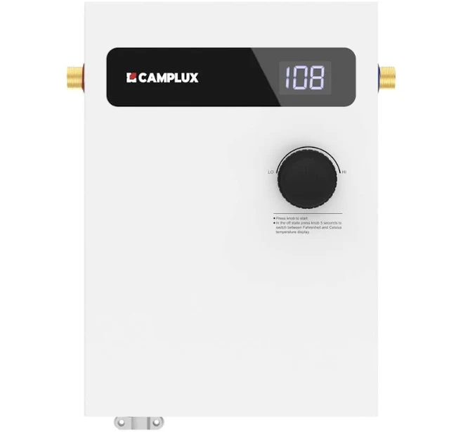 Camplux 24 kW 4.7 GPM 240-Volt Electric Tankless Water Heater - 2