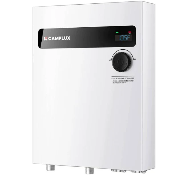 Camplux 24 kW 4.7 GPM 240-Volt Electric Tankless Water Heater - 4