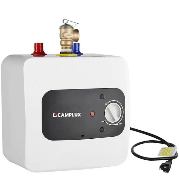 Camplux 6 Gallon Point of Use Mini Tank Electric Tankless Water Heater - 10
