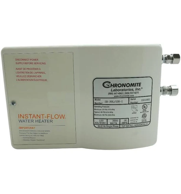 Chronomite Electric Tankless Water Heater SR-20L/208 HTR-I - 7