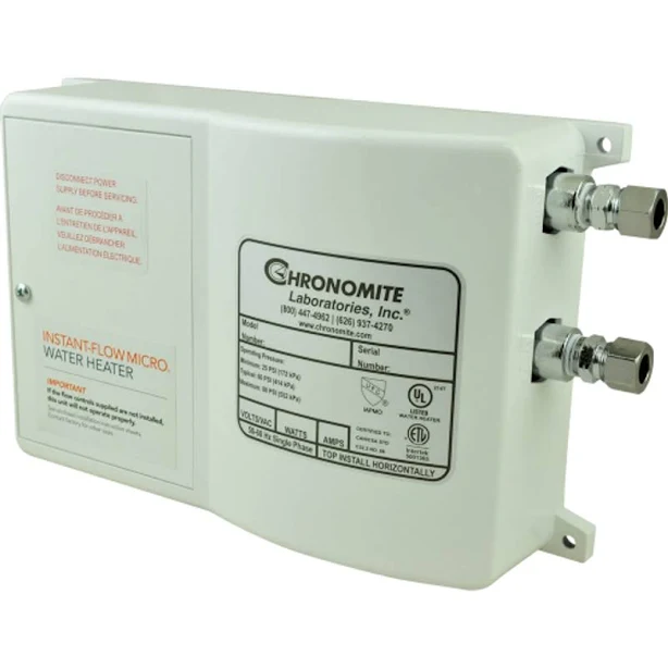 Chronomite Instant-Flow Micro Tankless Water Heater M-15L/277 HTR 110F Chronomite Instant-Flow Micro Tankless Water Heater M-15L/277 HTR 110F - Chronomite Tankless Water Heater