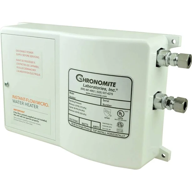 Chronomite Labs Electric Tankless Water Heater SR-20L/120 HTR-I - 4