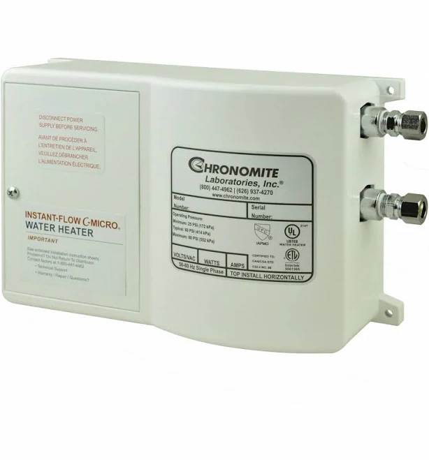 Chronomite Labs ER-120S/480_3P Electric Tankless Water Heater, 120A, 480 - 10