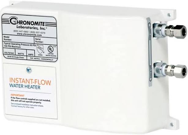 Chronomite SR-20L/240SS Electric Tankless Water Heater - 4