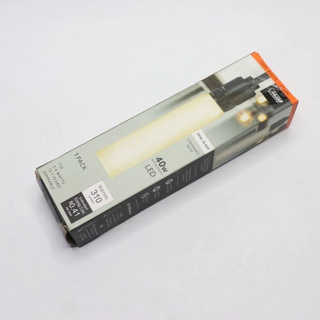 EcoSmart 40-Watt Equivalent Dimmable Filament LED Light Bulb - 8