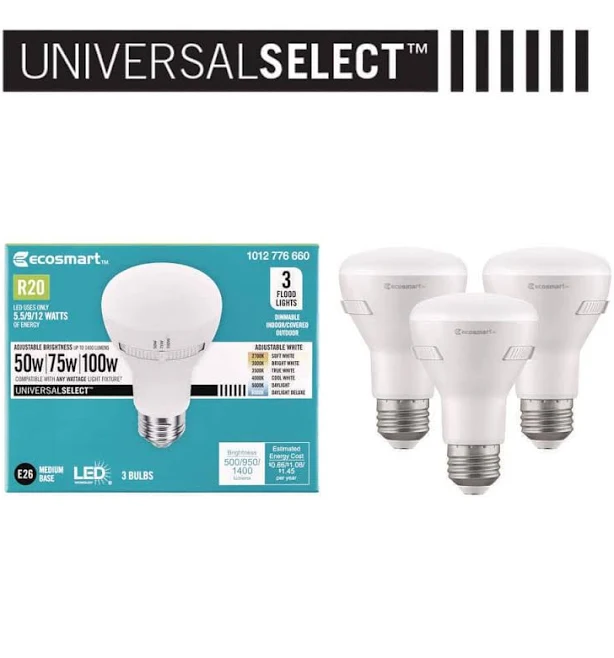 EcoSmart 40-Watt Equivalent Dimmable Filament LED Light Bulb - 10