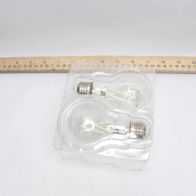 EcoSmart 60-Watt Equivalent Dimmable Clear Glass Filament LED Light Bulb (4-Pack) - 9