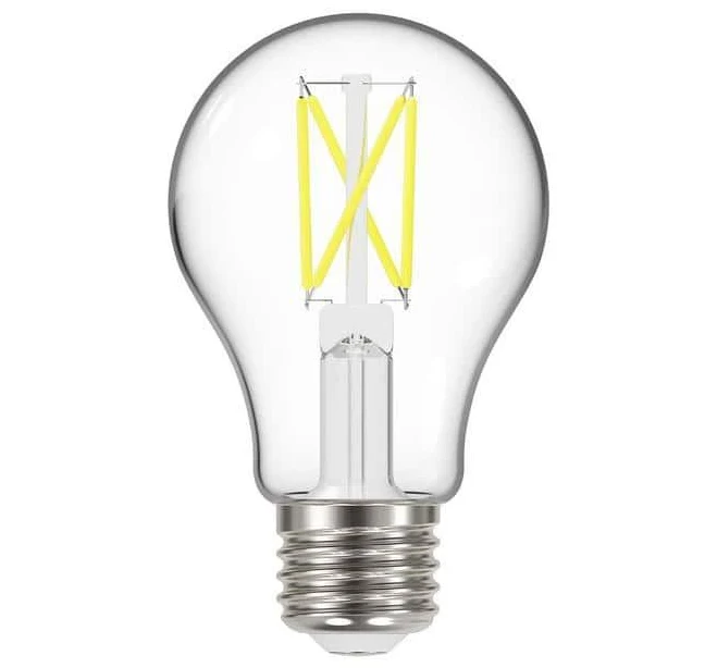 EcoSmart 60-Watt Equivalent Dimmable Clear Glass Filament LED Light Bulb (4-Pack)