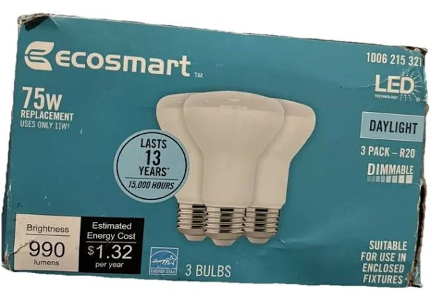 EcoSmart 60-Watt Equivalent Dimmable LED Light Bulb (4-Pack) - 7