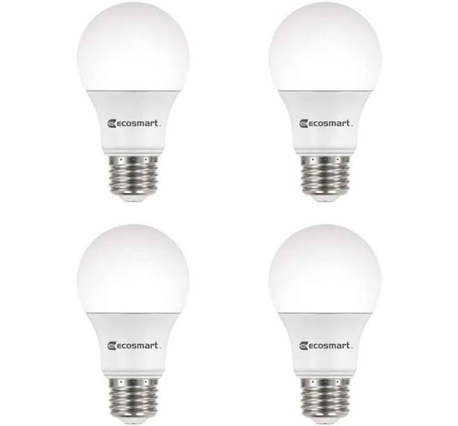 EcoSmart 60-Watt Equivalent Dimmable LED Light Bulb (4-Pack) - 4