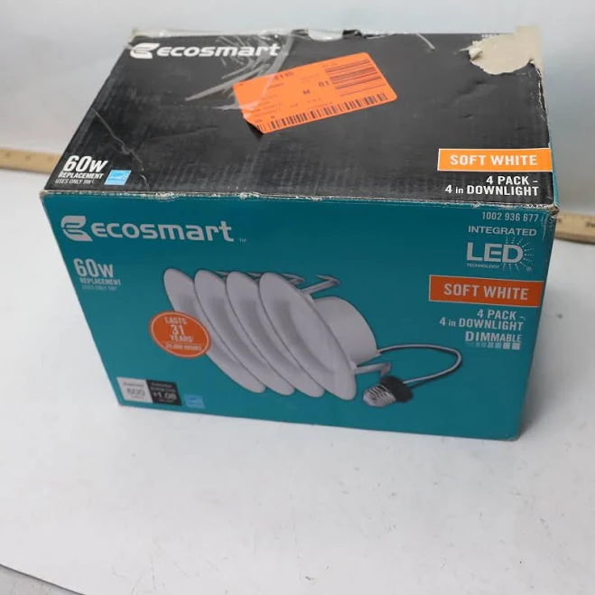 EcoSmart 60-Watt Equivalent Dimmable LED Light Bulb (4-Pack) - 5