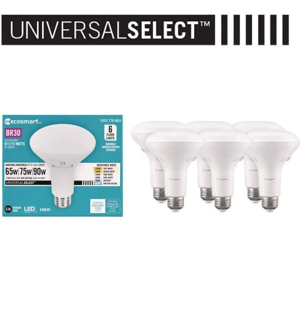 EcoSmart 60-Watt Equivalent Dimmable LED Light Bulb (4-Pack) - 10
