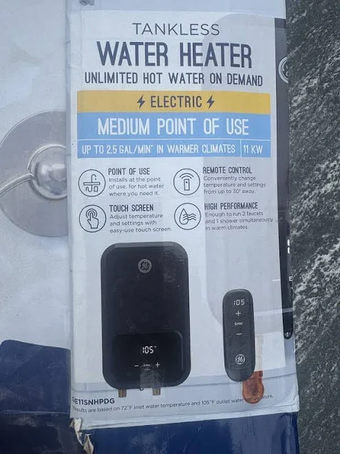 GE Electric Tankless Water Heater GE11SNHPDG GE Electric Tankless Water Heater GE11SNHPDG - Ge-appliances Tankless Water Heater