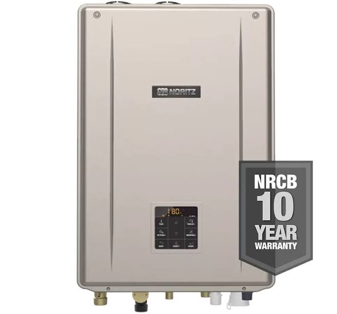 Noritz NR98 Residential 199,900 BTU Natural Gas Tankless Water Heater - 8