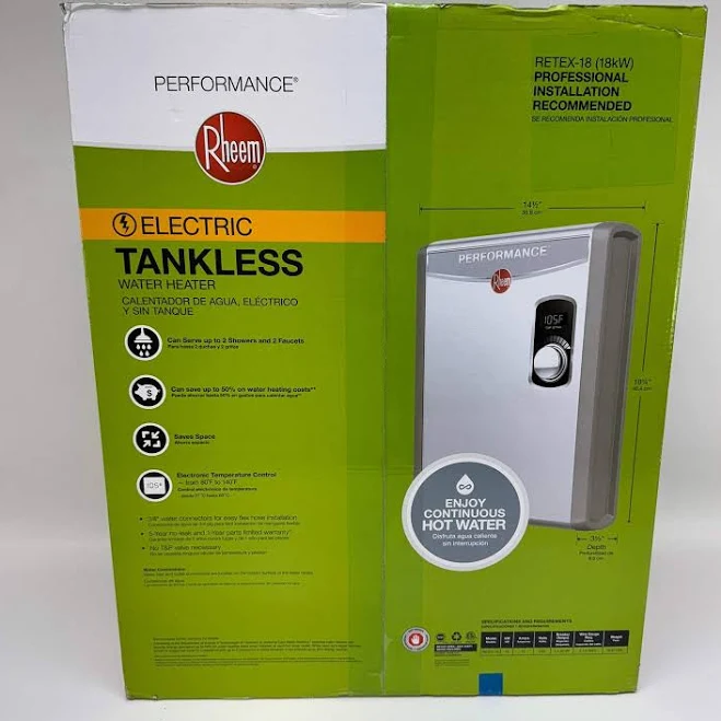 Rheem RTEX-24 24 KW Indoor Tankless Electric Water Heater - 3