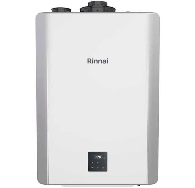 Rinnai High Efficiency Residential 199,000 BTU Exterior Propane Gas Tankless Water Heater - 5